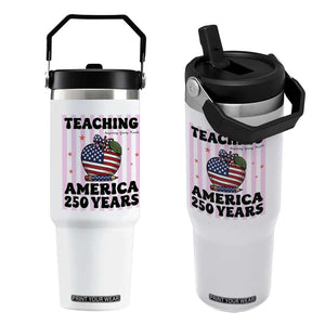 Inspiring Young Minds Teacher Flip Straw Tumbler America 250th Anniversary Gift TS12 One Size: 30 oz White Print Your Wear
