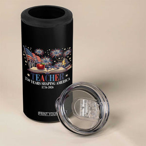 250 Years Shaping America Educator 4 in 1 Can Cooler Tumbler USA 250th Anniversary TS12 Print Your Wear