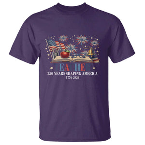 250 Years Shaping America Educator T Shirt America 250th Anniversary TS12 Purple Print Your Wear