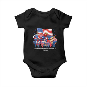 250 Years Shaping America Anniversary Baby Onesie Proud Educator Gift TS12 Black Print Your Wear
