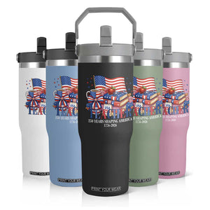 250 Years Shaping America Anniversary Flip Straw Tumbler Proud Educator Gift TS12 Print Your Wear