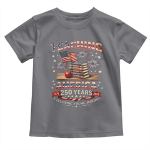 American Teacher Gift Toddler T Shirt Inspiring Young Minds 250th Anniversary TS12 Charcoal Print Your Wear