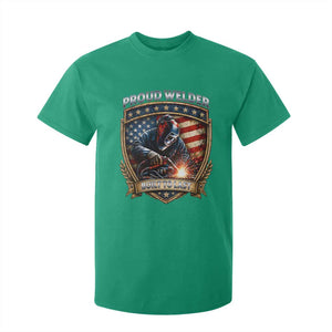 Built To Last Proud Welder T Shirt For Kid Blue Collar American Dad Gift