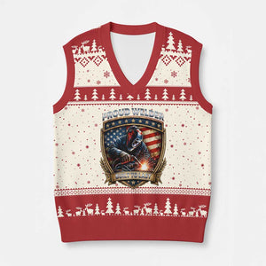 Built To Last Proud Welder V-Neck Knit Sweater Vest Blue Collar American Dad Gift TS12 Beige Red Print Your Wear