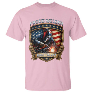 Built To Last Proud Welder T Shirt Blue Collar American Dad Gift TS12 Light Pink Print Your Wear