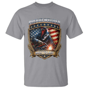 Built To Last Proud Welder T Shirt Blue Collar American Dad Gift TS12 Sport Gray Print Your Wear