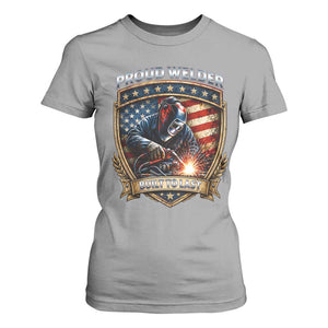 Built To Last Proud Welder T Shirt For Women Blue Collar American Dad Gift TS12 Sport Gray Print Your Wear