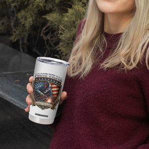 Built To Last Proud Welder Tumbler Cup Blue Collar American Dad Gift TS12 Print Your Wear
