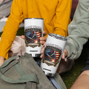 Built To Last Proud Welder Tumbler Cup Blue Collar American Dad Gift TS12 Print Your Wear
