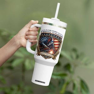 Built To Last Proud Welder Tumbler With Handle Blue Collar American Dad Gift TS12 Print Your Wear