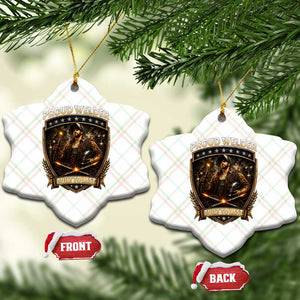 Proud Welder Graphic Ceramic Ornament Built To Last Worker Gift