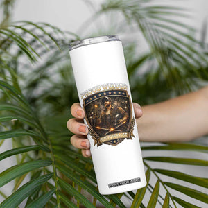 Proud Welder Graphic Skinny Tumbler Built To Last Worker Gift TS12 Print Your Wear