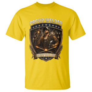 Proud Welder Graphic T Shirt Built To Last Worker Gift TS12 Daisy Print Your Wear