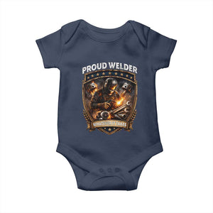 Proud Welder Whatever It Takes Baby Onesie Vintage Mechanic Workwear