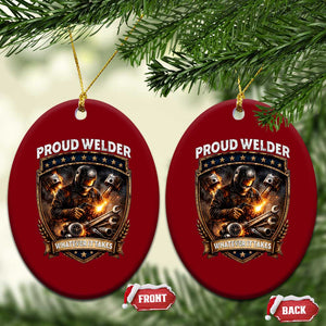 Proud Welder Whatever It Takes Ceramic Ornament Vintage Mechanic Workwear TS12 Print Your Wear
