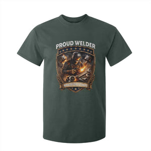 Proud Welder Whatever It Takes T Shirt For Kid Vintage Mechanic Workwear TS12 Dark Forest Green Print Your Wear
