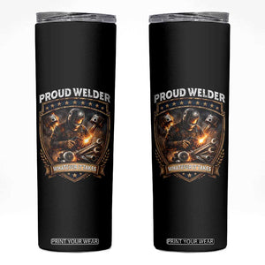 Proud Welder Whatever It Takes Skinny Tumbler Vintage Mechanic Workwear