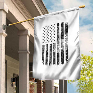 Husband Daddy Welder Hero Garden Flag Patriotic Welding American Flag Graphic TS12 Print Your Wear