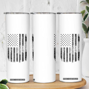 Husband Daddy Welder Hero Skinny Tumbler Patriotic Welding American Flag Graphic