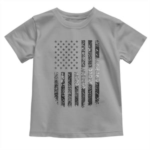 Husband Daddy Welder Hero Toddler T Shirt Patriotic Welding American Flag Graphic TS12 Sport Gray Print Your Wear