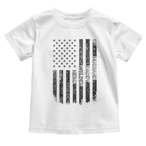 Husband Daddy Welder Hero Toddler T Shirt Patriotic Welding American Flag Graphic TS12 White Print Your Wear