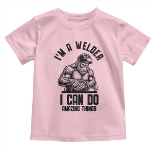 Funny Bigfoot Welder Toddler T Shirt I Can Do Amazing Things
