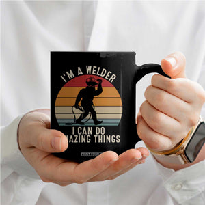 Funny Bigfoot Welding Gift Coffee Mug I Can Do Amazing Things With A Welder TS12 Print Your Wear