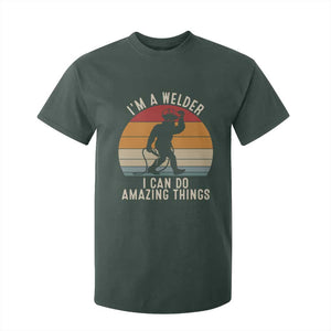 Funny Bigfoot Welding Gift T Shirt For Kid I Can Do Amazing Things With A Welder