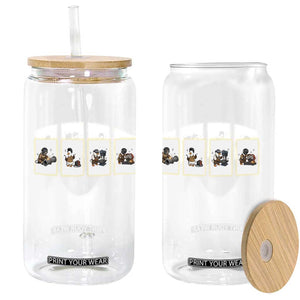 Silly Goose Pipeline Worker Glass Can Funny Welding Graphic Gift