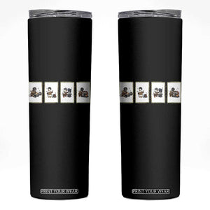 Silly Goose Pipeline Worker Skinny Tumbler Funny Welding Graphic Gift TS12 Black Print Your Wear