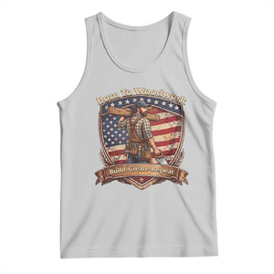 Proud American Woodworker Tank Top Born To Woodwork Patriotic Gift TS12 Ash Print Your Wear
