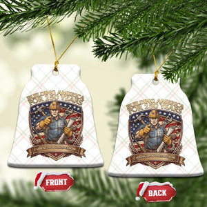 American Construction Worker Ceramic Ornament Building America For 250 Years TS12 Print Your Wear