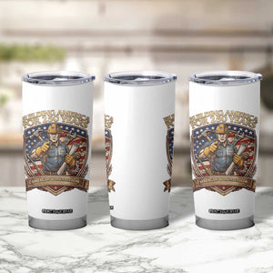 American Construction Worker Tumbler Cup Building America For 250 Years