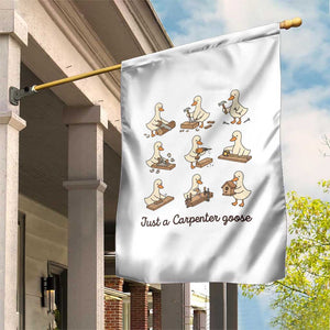Funny Woodworker Graphic Garden Flag Just A Carpenter Goose TS12 Print Your Wear
