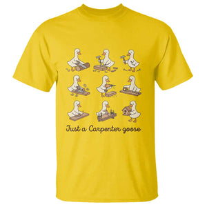Funny Woodworker Graphic T Shirt Just A Carpenter Goose TS12 Daisy Print Your Wear