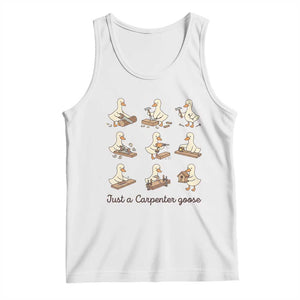 Funny Woodworker Graphic Tank Top Just A Carpenter Goose