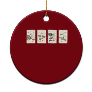 Silly Goose Carpenter Ceramic Ornament Funny Woodworker Dad Gift TS12 1pc Red Print Your Wear