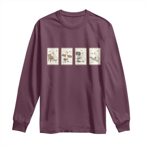Silly Goose Carpenter Long Sleeve Shirt Funny Woodworker Dad Gift TS12 Maroon Print Your Wear