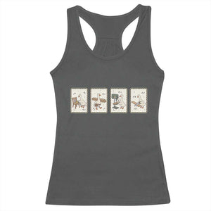 Silly Goose Carpenter Racerback Tank Top Funny Woodworker Dad Gift TS12 Dark Heather Print Your Wear