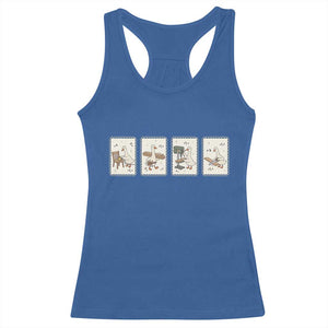 Silly Goose Carpenter Racerback Tank Top Funny Woodworker Dad Gift TS12 Royal Blue Print Your Wear