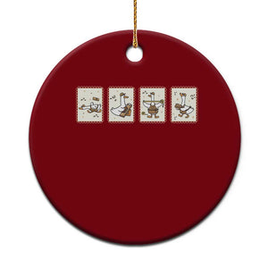 Silly Goose Builder Ceramic Ornament Funny Woodworker Dad Gift