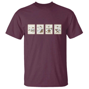 Silly Goose Builder T Shirt Funny Woodworker Dad Gift TS12 Maroon Print Your Wear