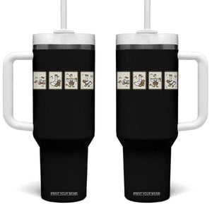 Silly Goose Builder Tumbler With Handle Funny Woodworker Dad Gift TS12 One Size: 40 oz Black Print Your Wear
