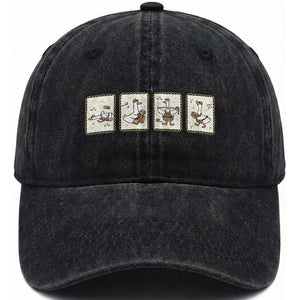 Silly Goose Builder Washed Cotton Baseball Cap Funny Woodworker Dad Gift