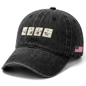 Silly Goose Builder Washed Cotton Baseball Cap Funny Woodworker Dad Gift