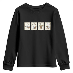 Silly Goose Builder Youth Sweatshirt Funny Woodworker Dad Gift TS12 Black Print Your Wear