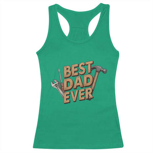 Funny Woodworking Dad Gift Racerback Tank Top Best Dad Ever TS12 Irish Green Print Your Wear