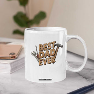 Funny Woodworking Dad Gift Coffee Mug Best Dad Ever TS12 Print Your Wear