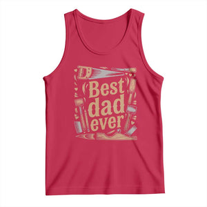 Woodworking Fathers Day Gift Tank Top Best Dad Ever