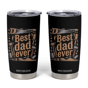 Woodworking Fathers Day Gift Tumbler Cup Best Dad Ever
